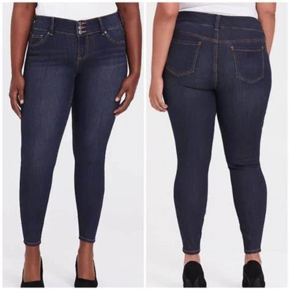 torrid Denim - Torrid Jegging Skinny Blue Jeans Dark Wash High Rise Super Soft Denim 20 Women